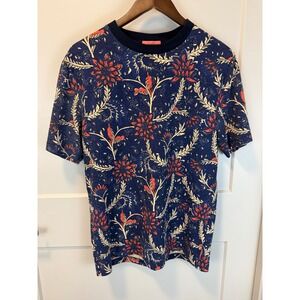 Scotch and Soda Amsterdam "We're a Match" Navy Floral T Shirt Size M